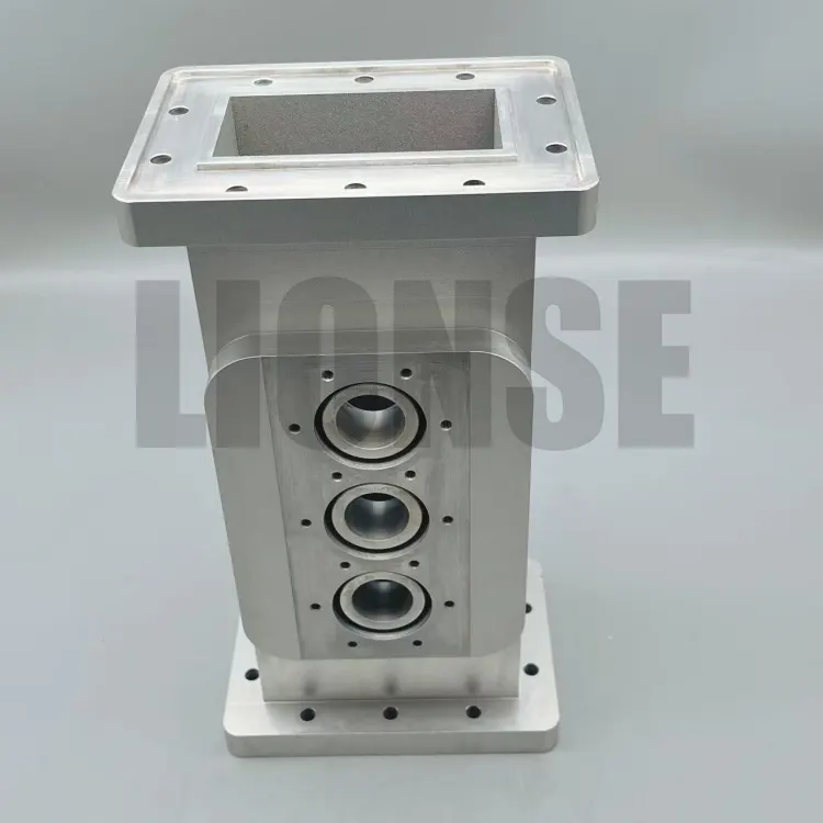 CNC Mecanizado de piezas de bloques de aluminio de metal con agujeros