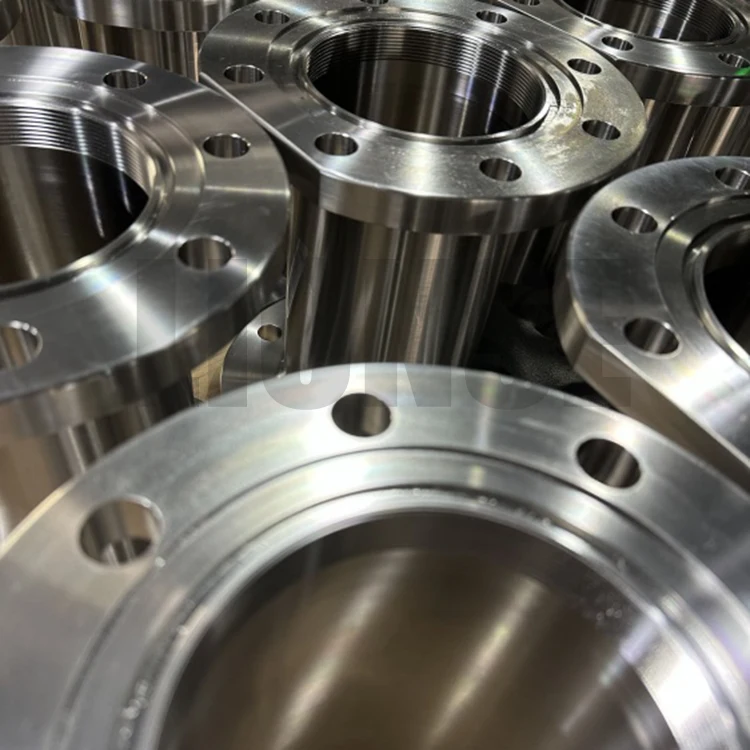 Brida roscada de titanio de precisión CNC
